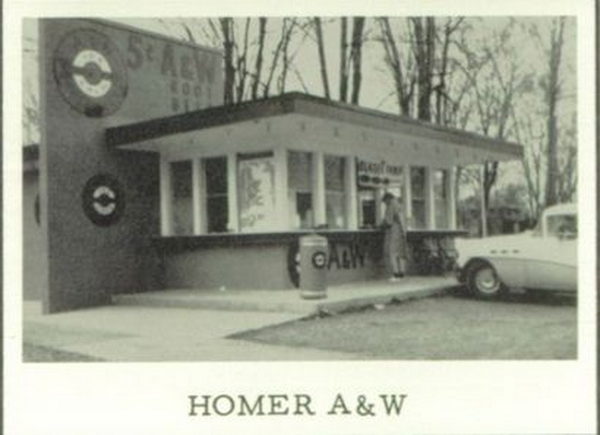 A&W Restaurant - Homer - 130 W Leigh St - 1961 Yearbook Ad